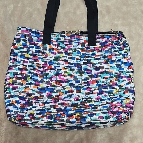 Kate Spade Signature Spade Quilted Bon Shopper Diaper Bag/ Tote Bag - Picture 5 of 13